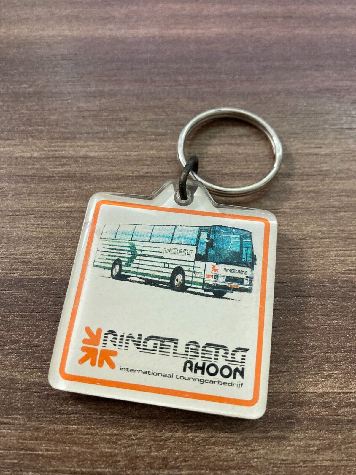 Vintage Ringelberg Rhoon Keychain - Touringcarbedrijf Bus Souvenir 1980s