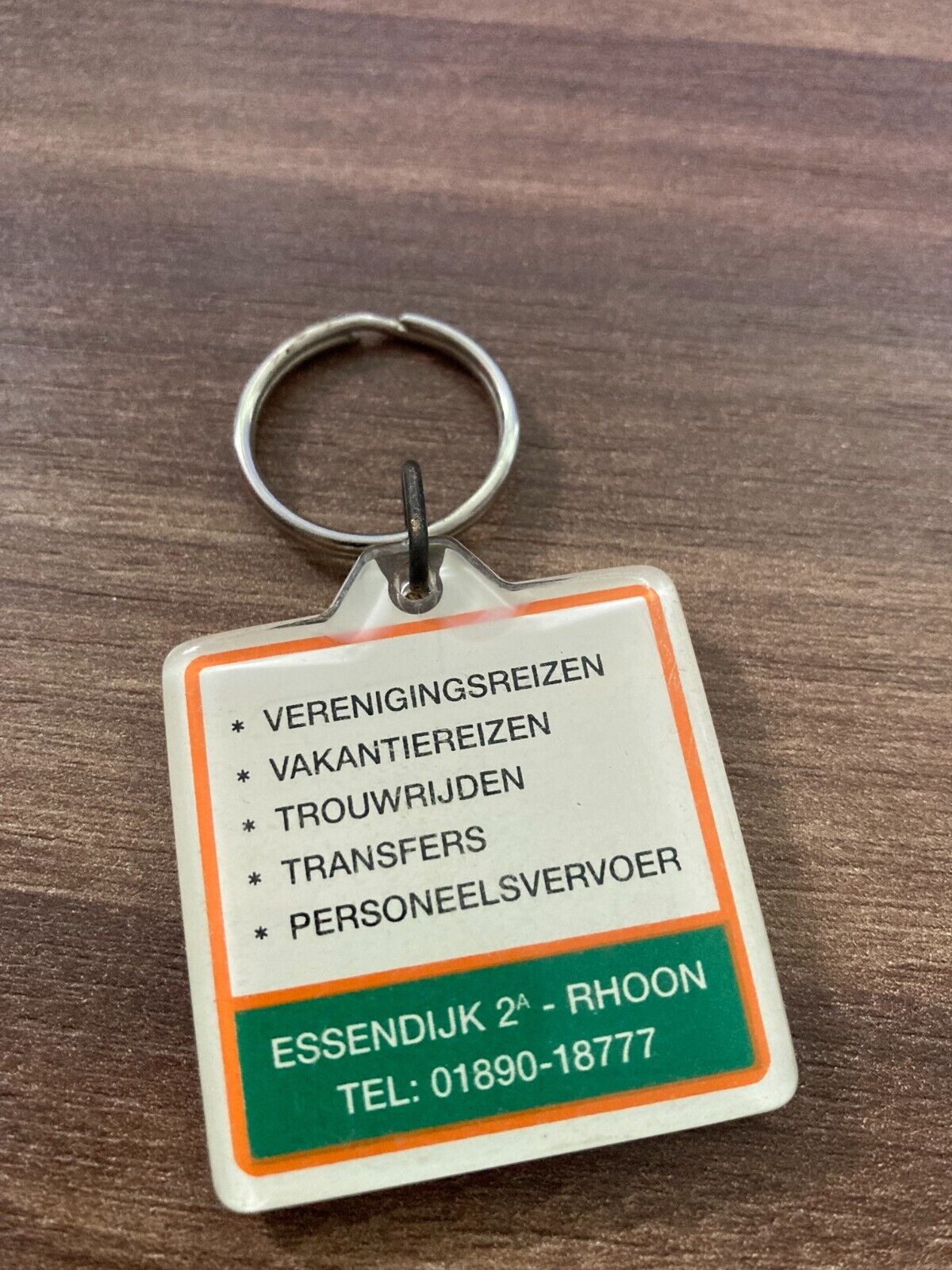 Vintage Ringelberg Rhoon Keychain - Touringcarbedrijf Bus Souvenir 1980s