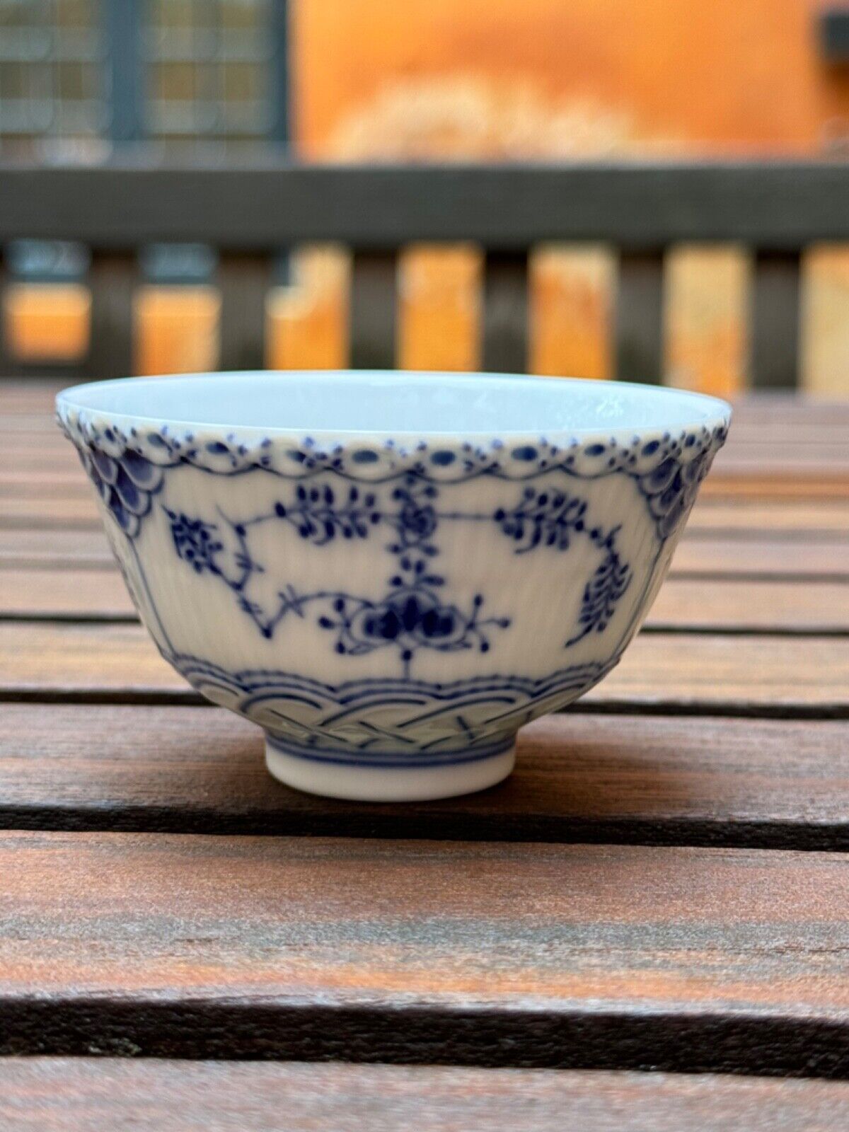 Royal Copenhagen Blue Fluted Full Lace Small Bowl