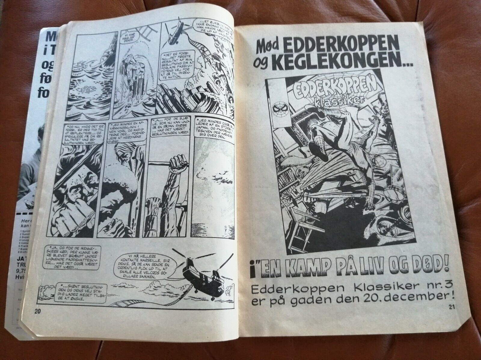 Danish comic magazineKUNG-FU no 98  1985