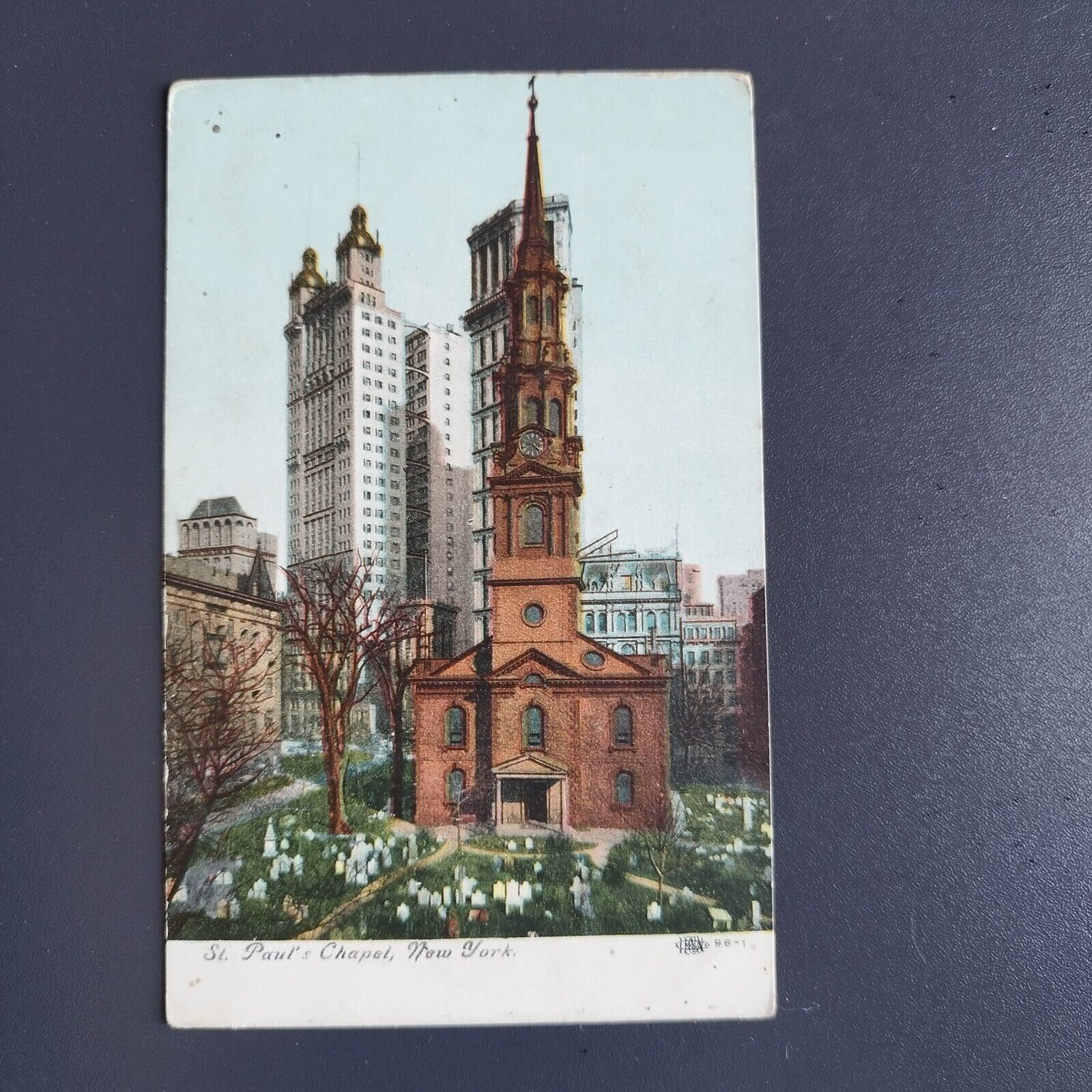 New York City  St Paul' s Chapel No 96-1  Unposted ca 1910