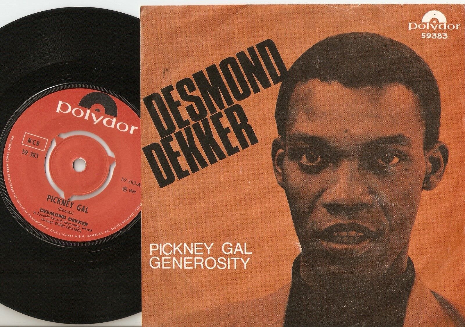 DESMOND DEKKER PICKNEY GAL  GENEROSITY NORWAY 45+PS 1969 MOD SKA SKIN REGGAE