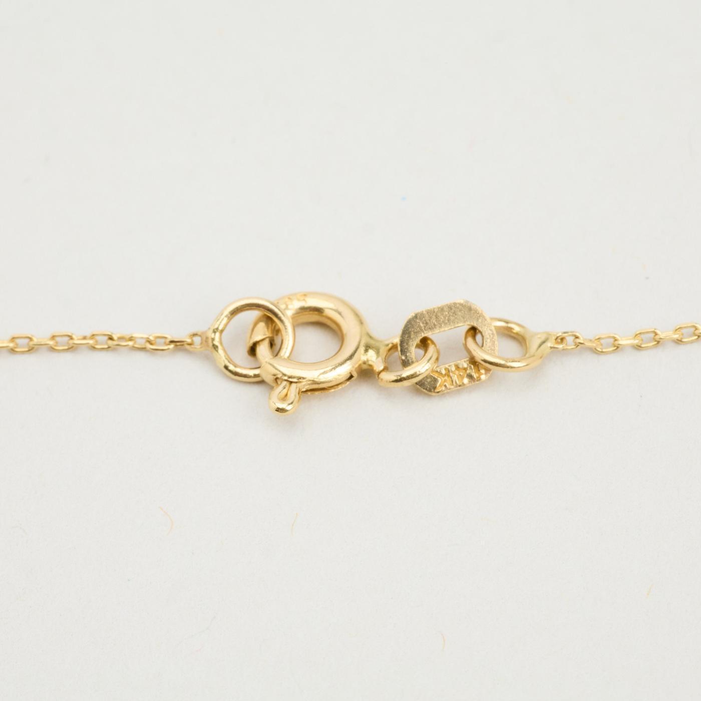 Anchor chain Necklace in 14K Gold 1969 inches | Real Genuine Gold