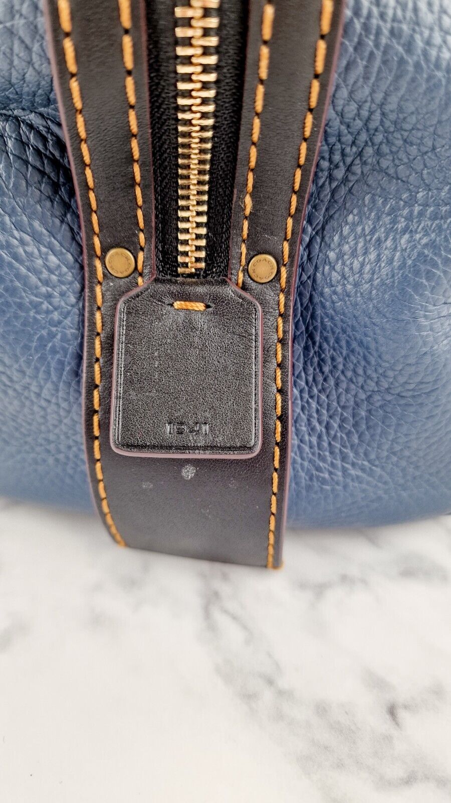 Coach 1941 Rogue Satchel Dark Denim Blue Patchwork Snakeskin Colorblock 58690