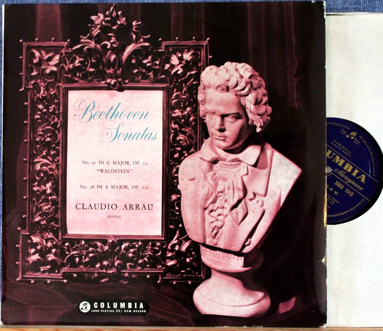 Arrau Beethoven (Sonatas 21 + 28) Col 33CX 1513 NM