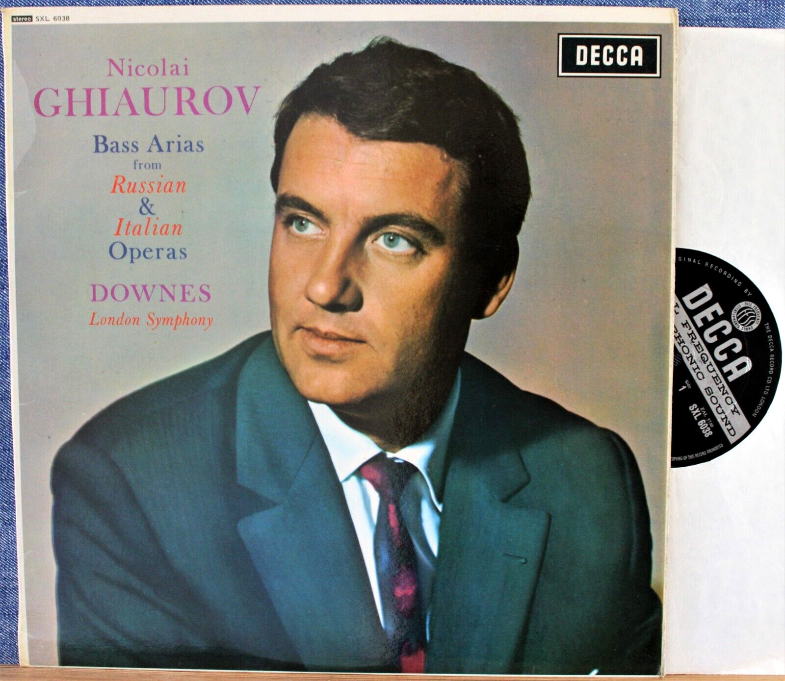 Ghiaurov; Downes Russian and Italian arias Decca SXL 6038 wb NM(-)