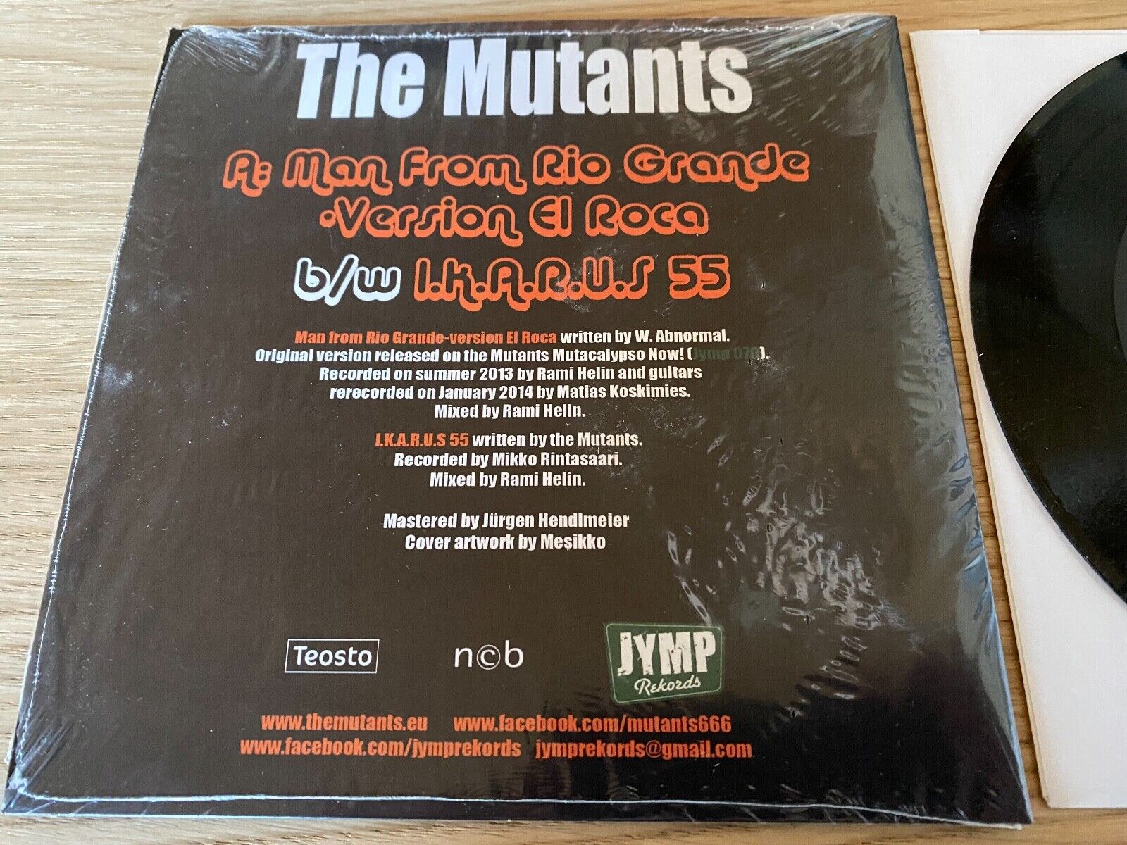 THE MUTANTS "MAN FROM RIO GRANDE VERSION EL ROCA / IKARUS 55" 2014 JYMP NCB