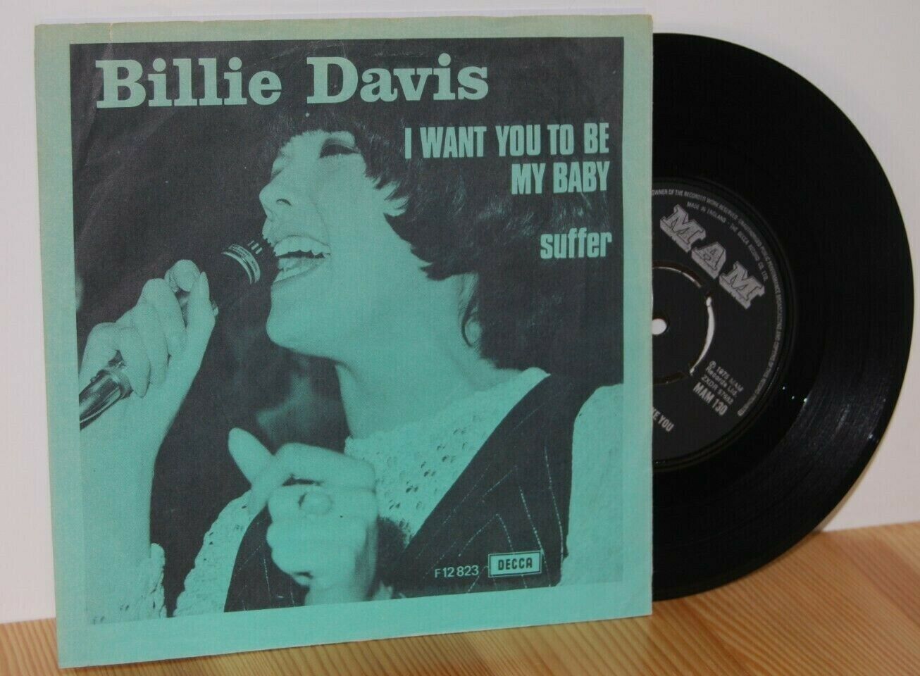 BILLIE DAVIS I Want You To Be My Baby MOD DANCER 45 PS Picture Sleeve