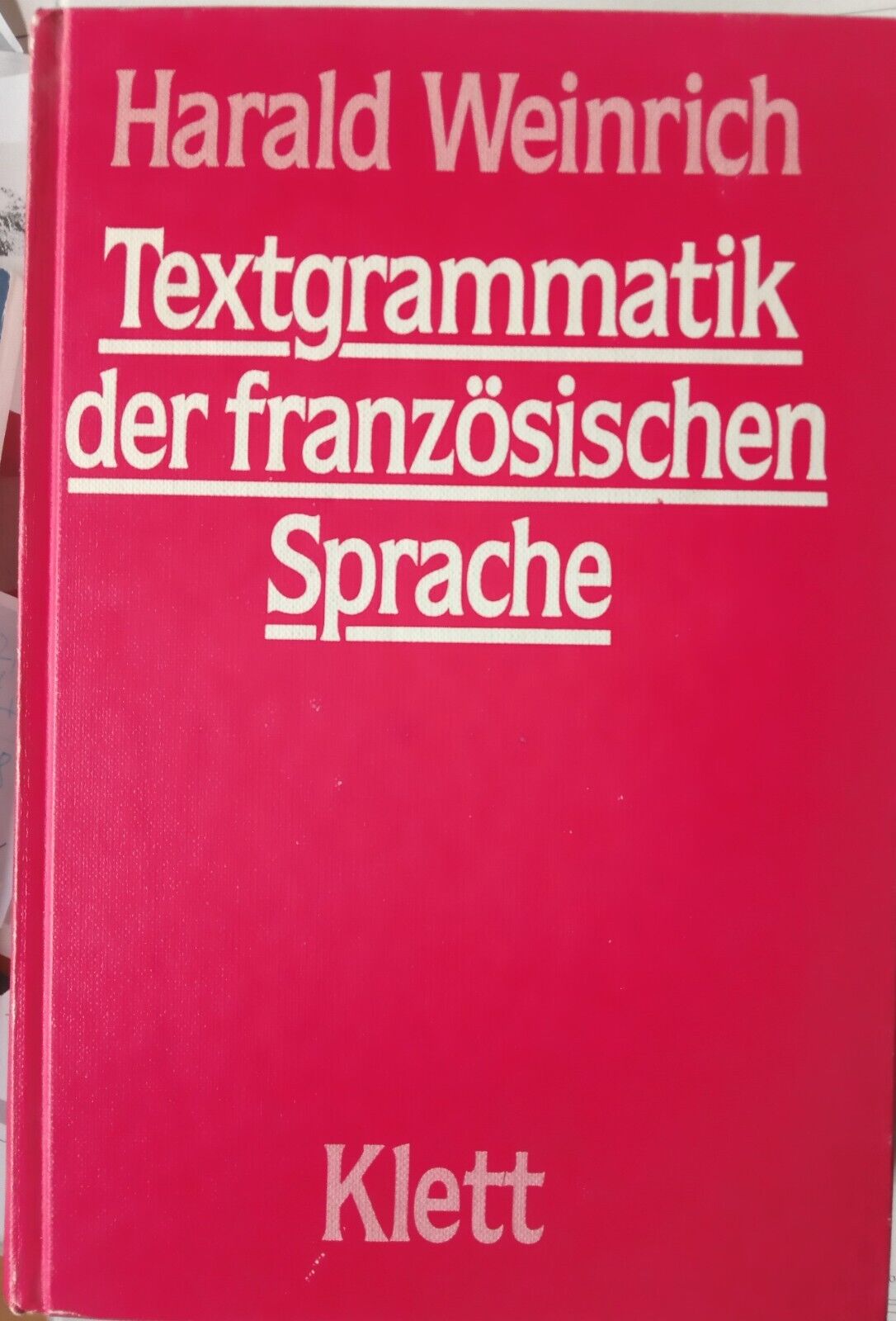 Textgrammatik der franzïsischen Sprache