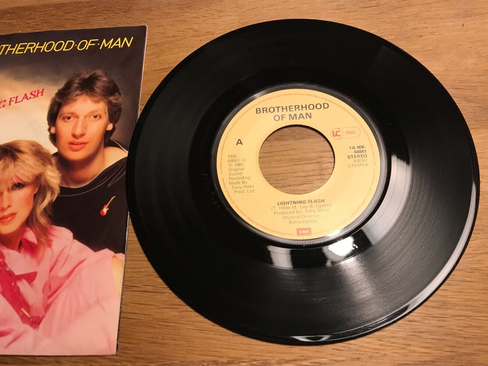 BROTHERHOOD OF MAN "LIGHTNING FLASH/HEARTBREAKER" 1982 EMI RECORDS HOLLAND RARE*