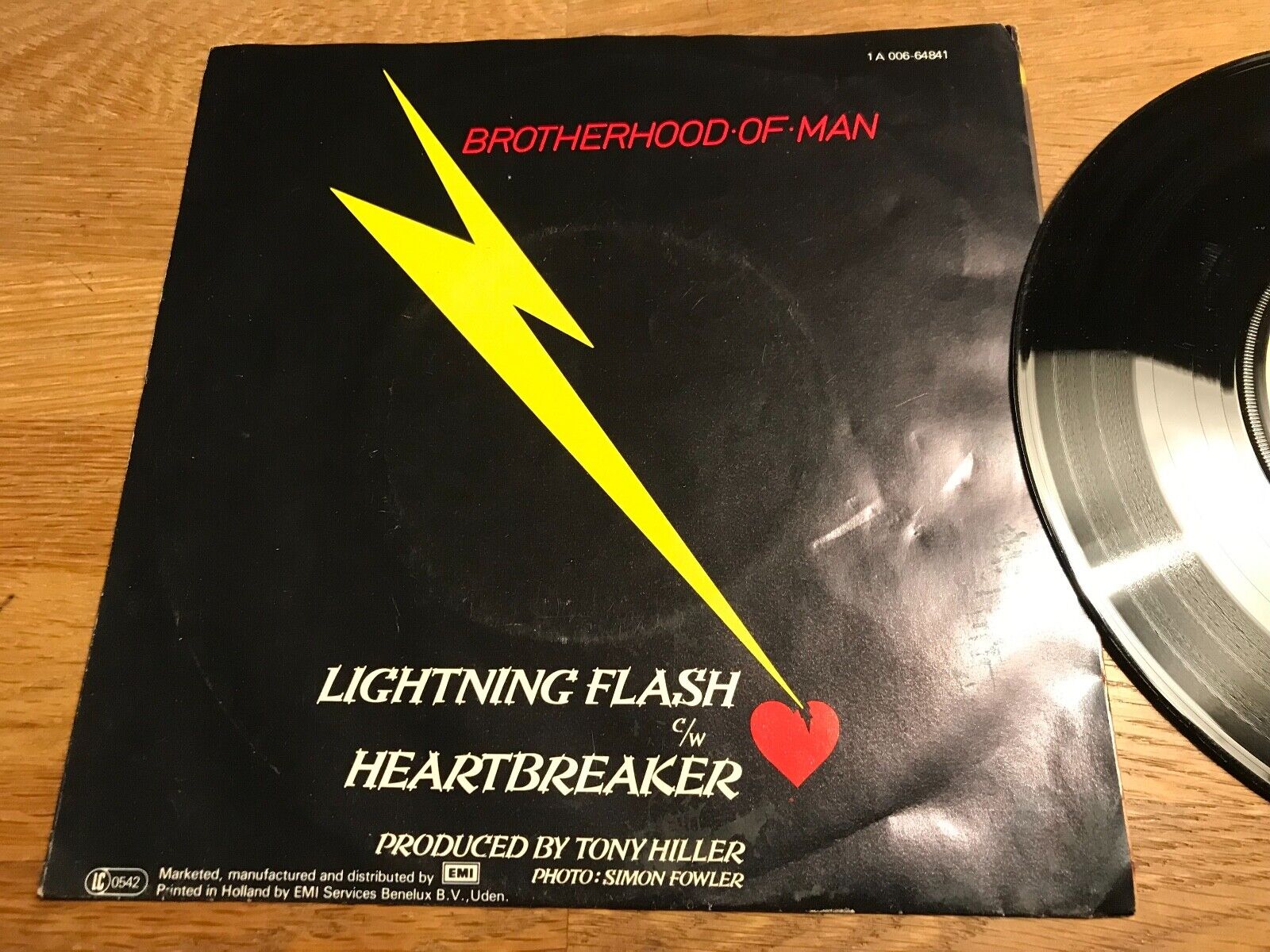 BROTHERHOOD OF MAN "LIGHTNING FLASH/HEARTBREAKER" 1982 EMI RECORDS HOLLAND RARE*