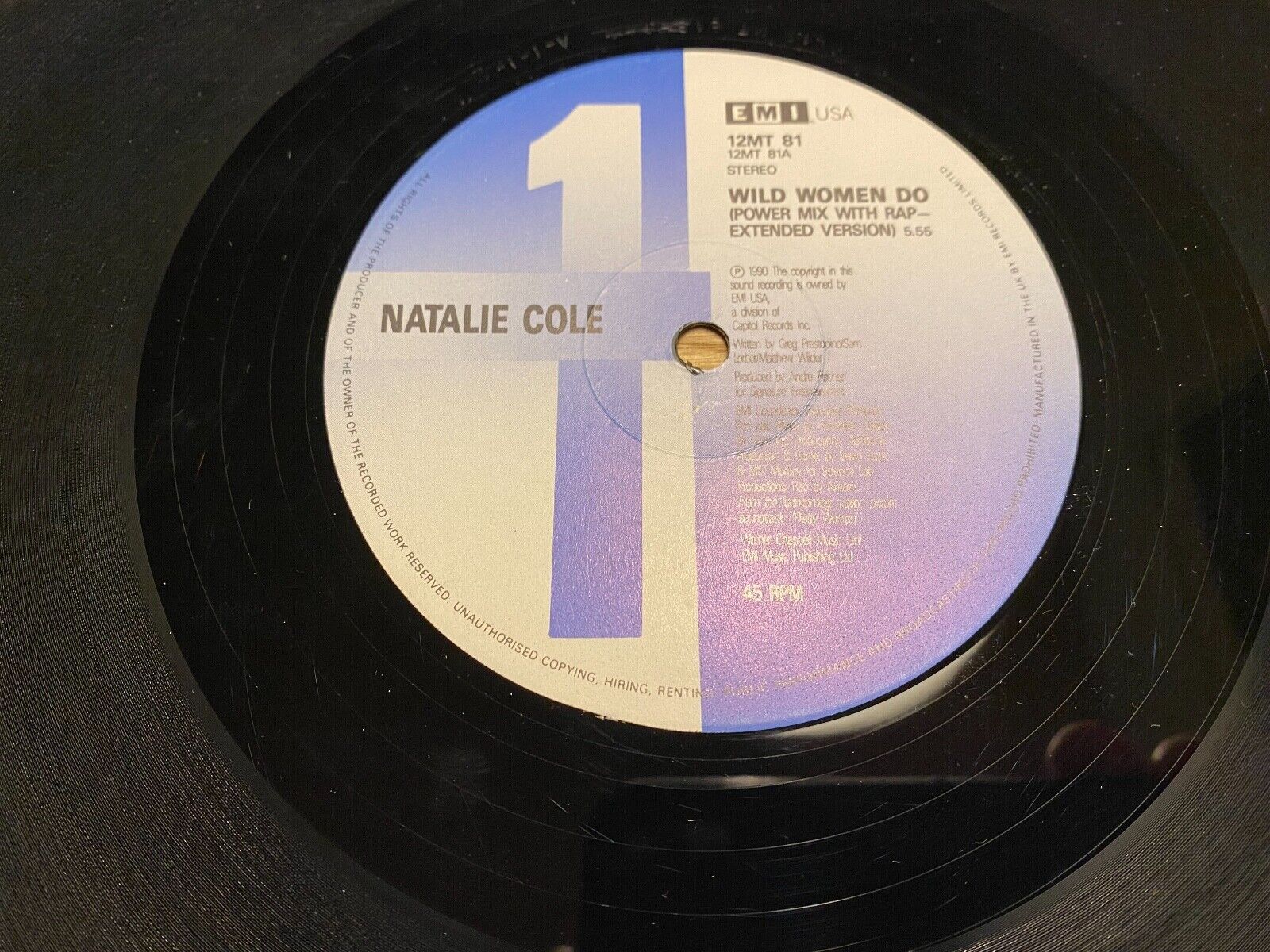 NATALIE COLE "WILD WOMEN DO" REMIXES 1990 12" VINYL MAXI SINGLE EMI USA RECORDS