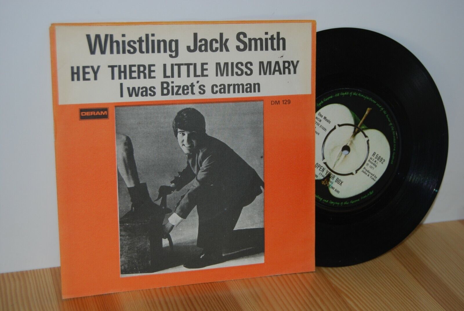 WHISTLING JACK SMITH Hey There Little Miss Mary Danish PS Picture Sleeve 45