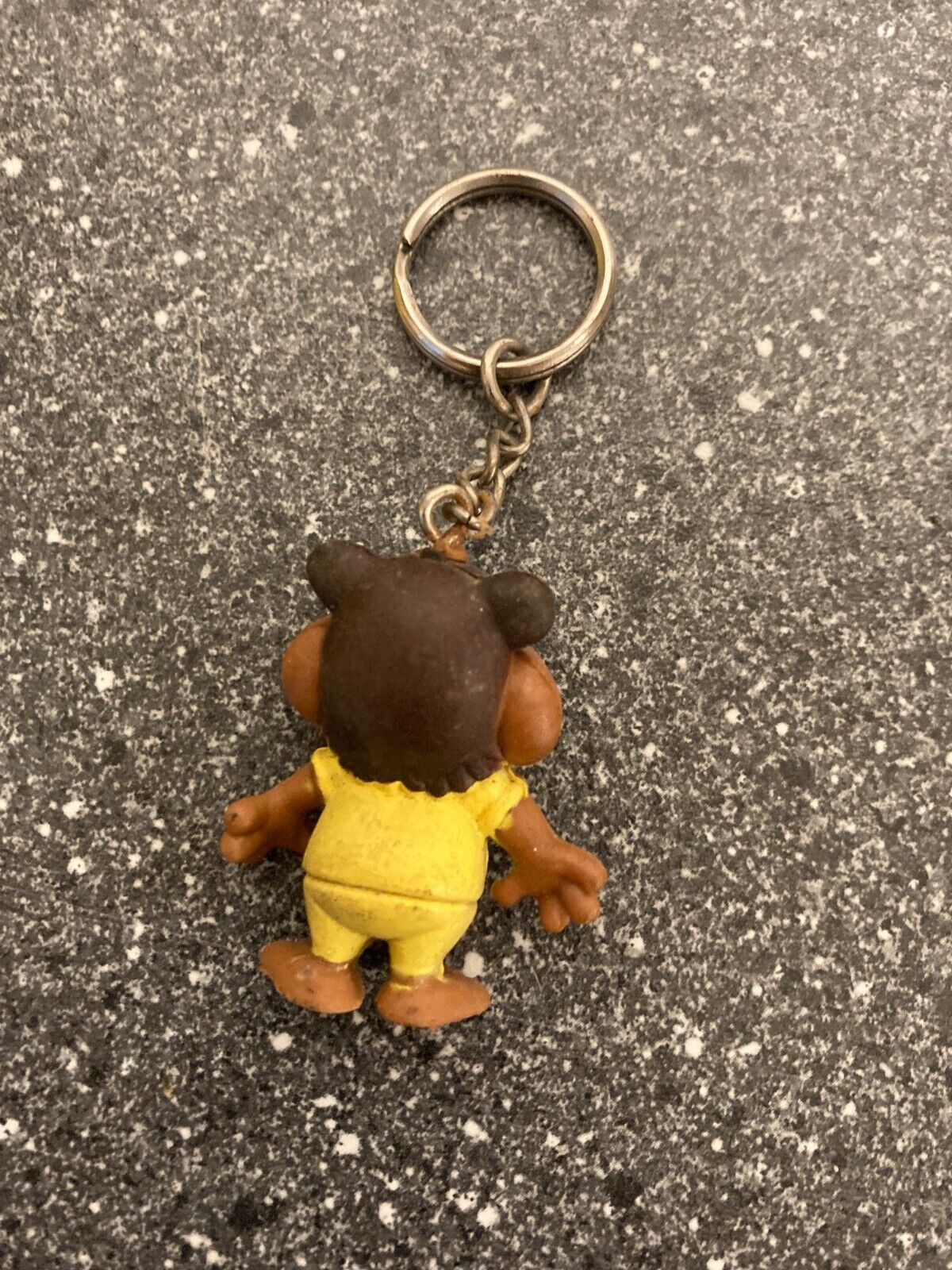 Vintage Cat Character Keychain - Yellow Outfit - Rare Collectible Key Ring