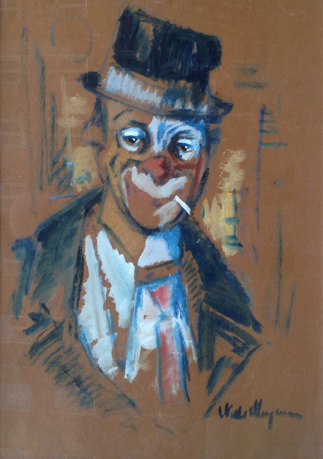 Niels Mogensen: PORTRAIT OF a SMOKING CLOWN