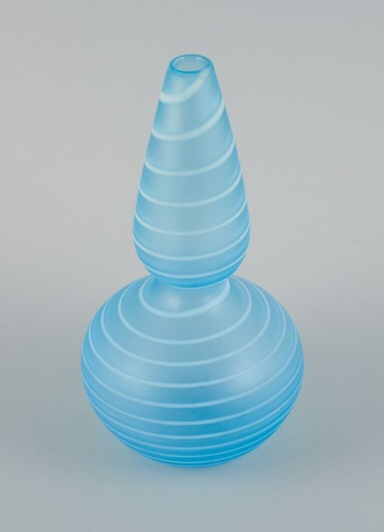 Trine Drivsholm Danish glass artist Unique hand-blown art glass vase