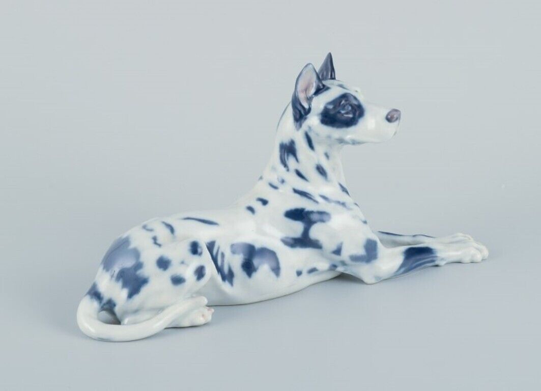 Royal Copenhagen porcelain figurine of a Great Dane harlequin