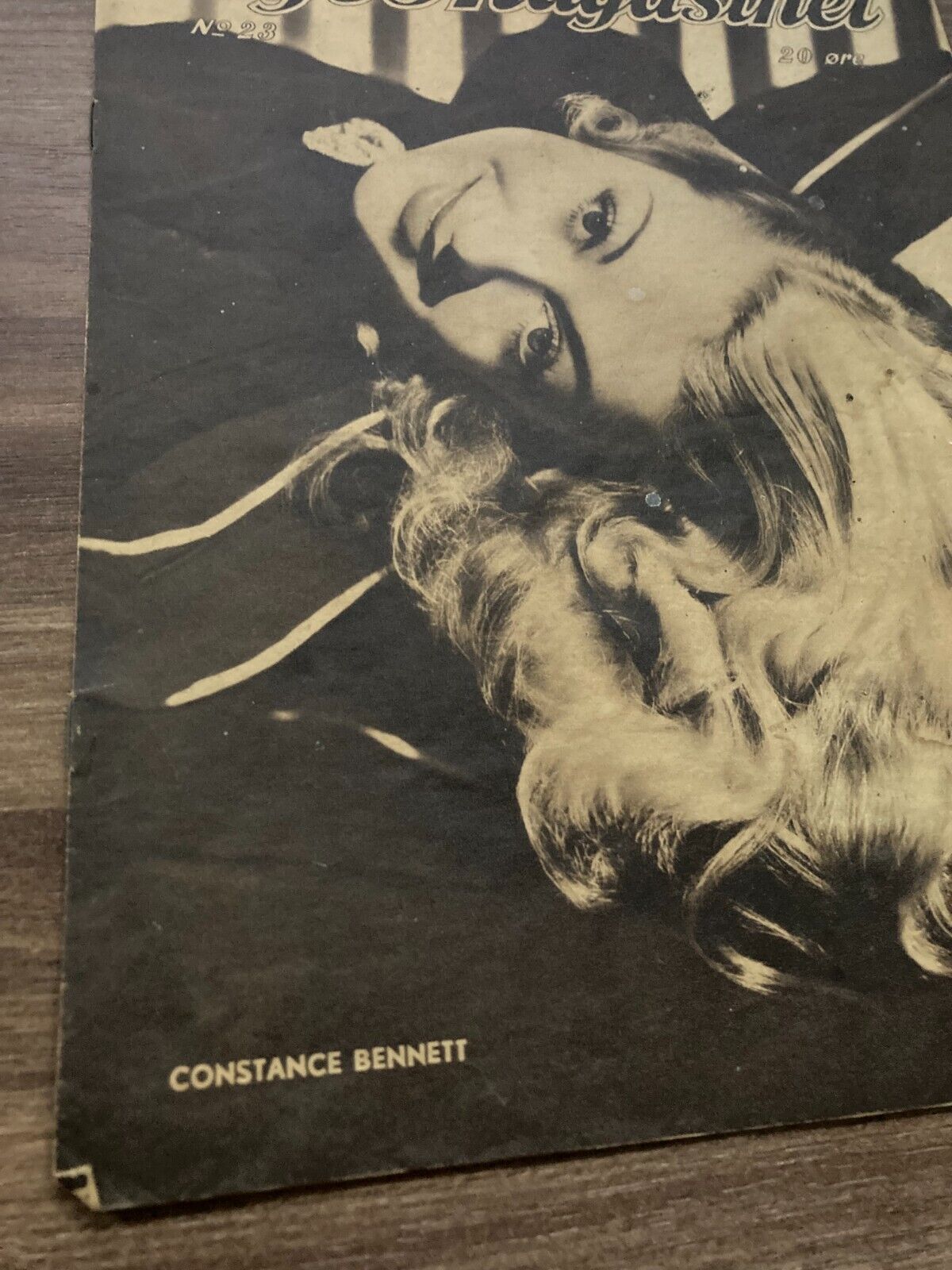 Constance Bennett Cover 1940s Complete Antique Danish Magazine "Uge-Magasinet"