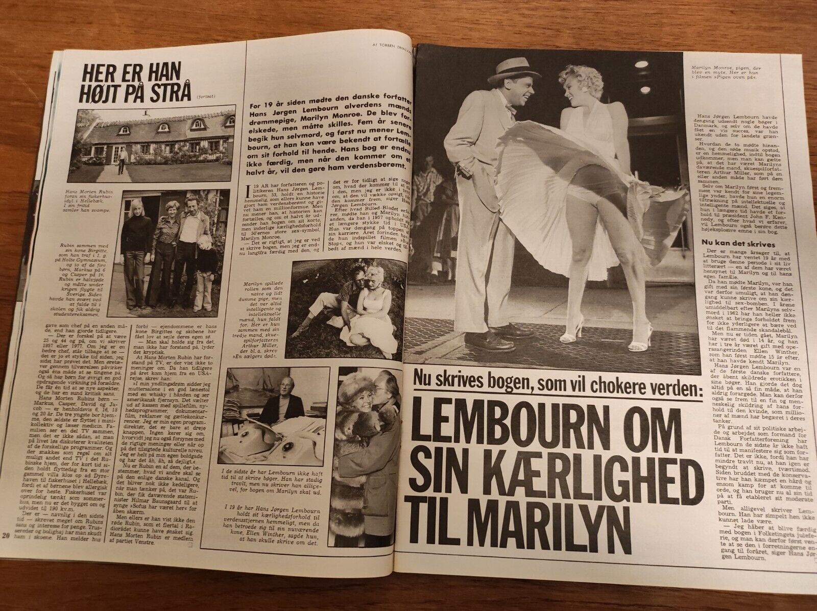 MARILYN MONROE Spies ABBA Olsen Brothers MARTIN POTTER 1976 Danish Magazine BB55