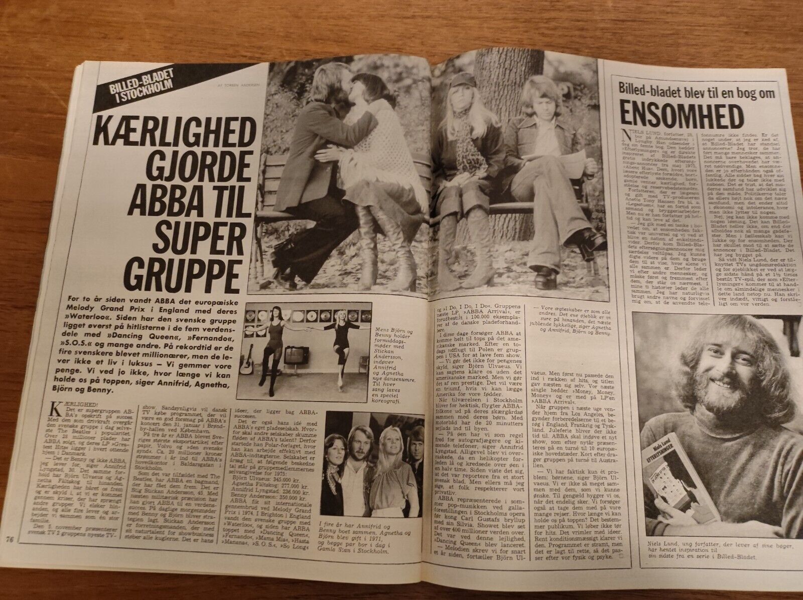 MARILYN MONROE Spies ABBA Olsen Brothers MARTIN POTTER 1976 Danish Magazine BB55