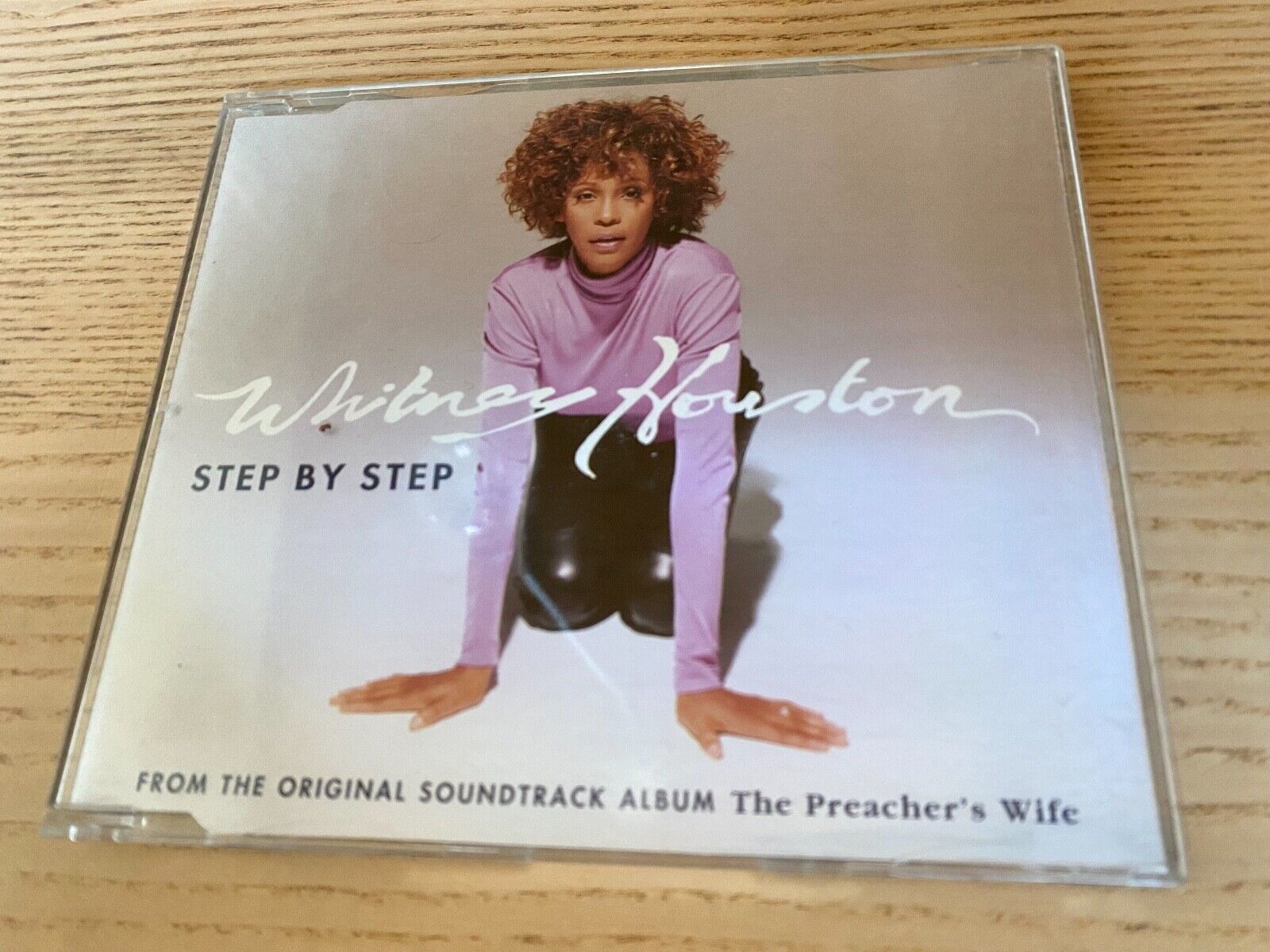 WHITNEY HOUSTON "STEP BY STEP" 1996 4 REMIXED TRACK CD SINGLE ARISTS BMG RECORDS