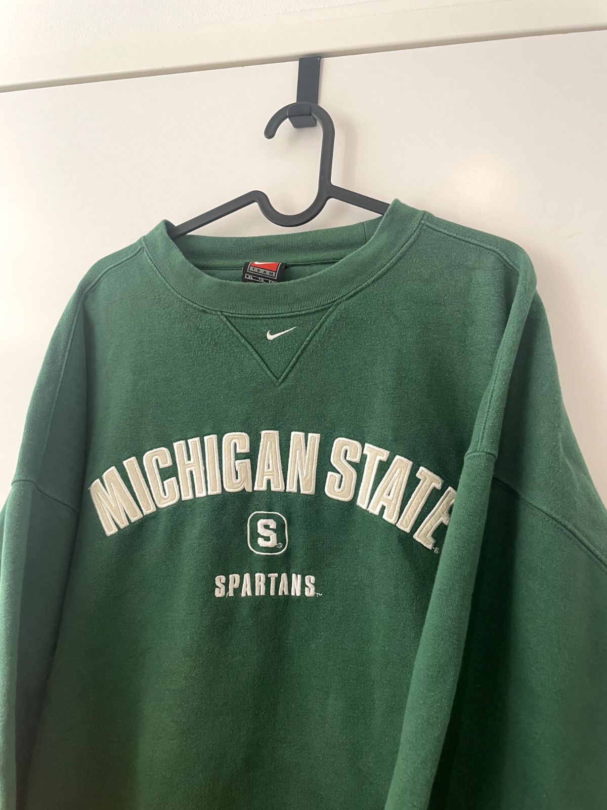 1990s Nike Center swoosh sweatshirt Michigan state football Nike red tag 90s