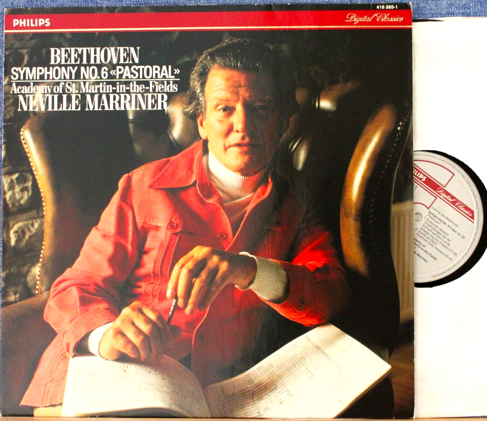 Marriner Beethoven (Symphony 6) Philips 416 385 dig NM