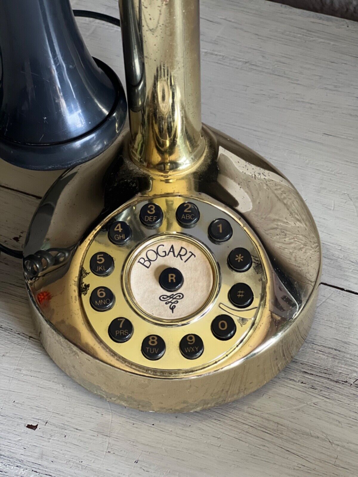 Vintage Golden Candlestick Telephone