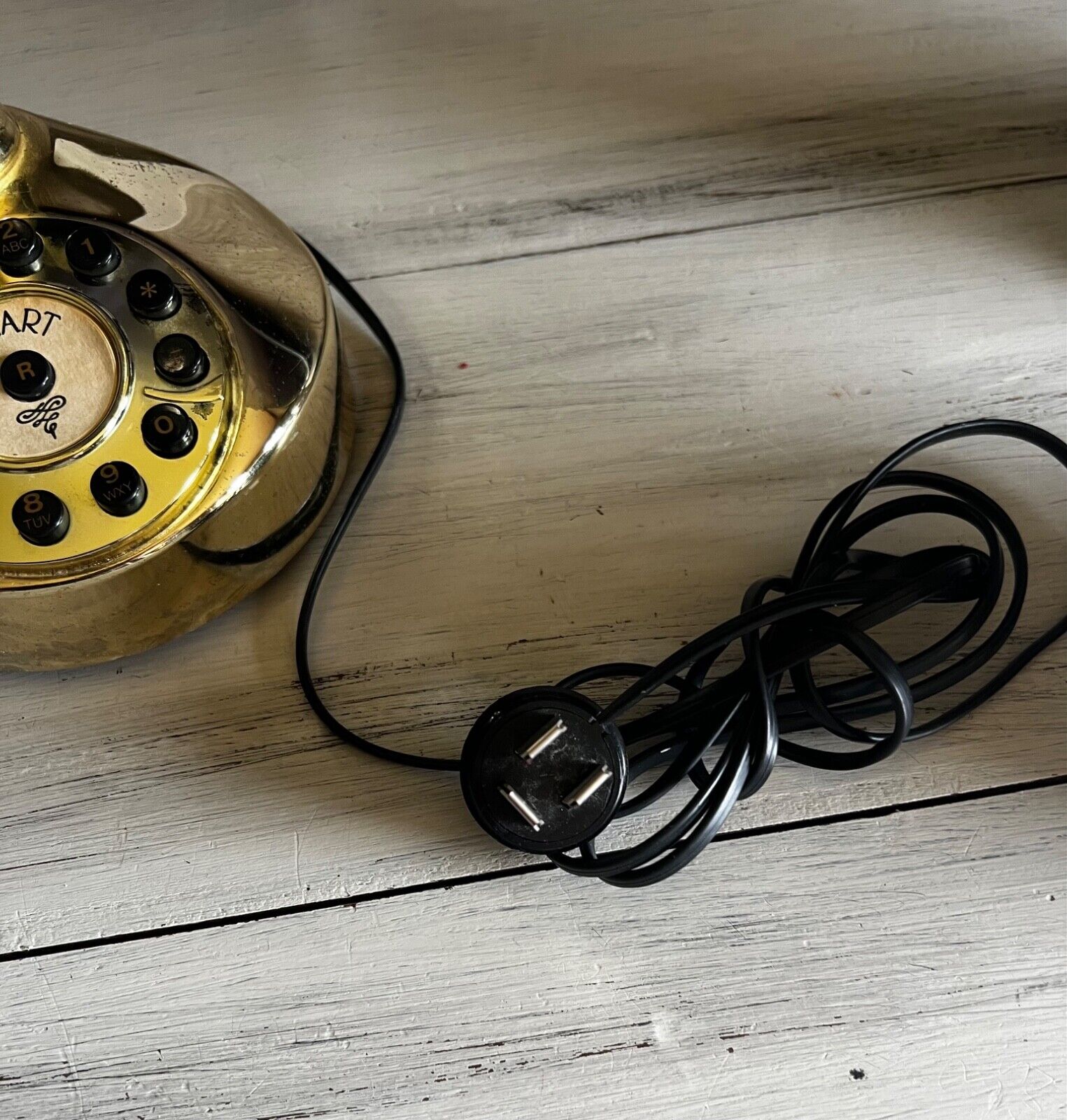 Vintage Golden Candlestick Telephone