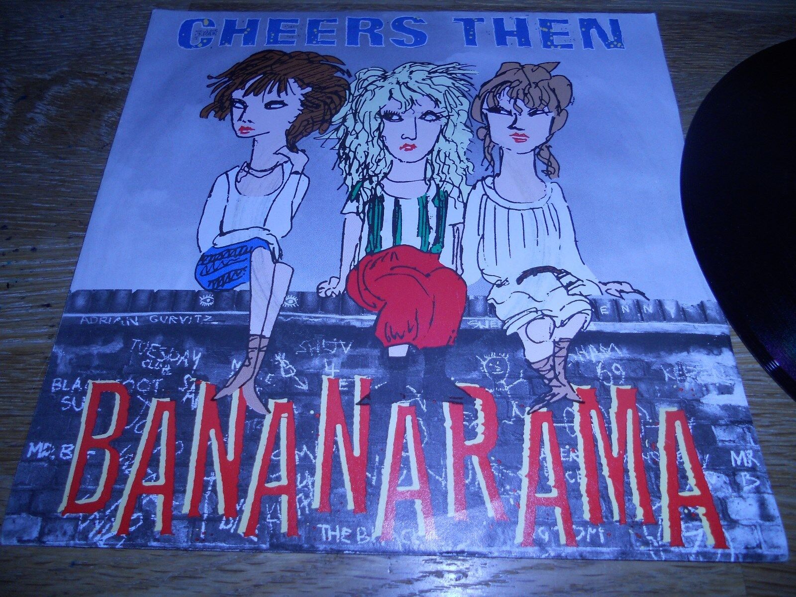 BANANARAMA "CHEERS THEN" 1982 LONDON RECORDS UK VINYL SINGLE RARE USED NANA 3 UK