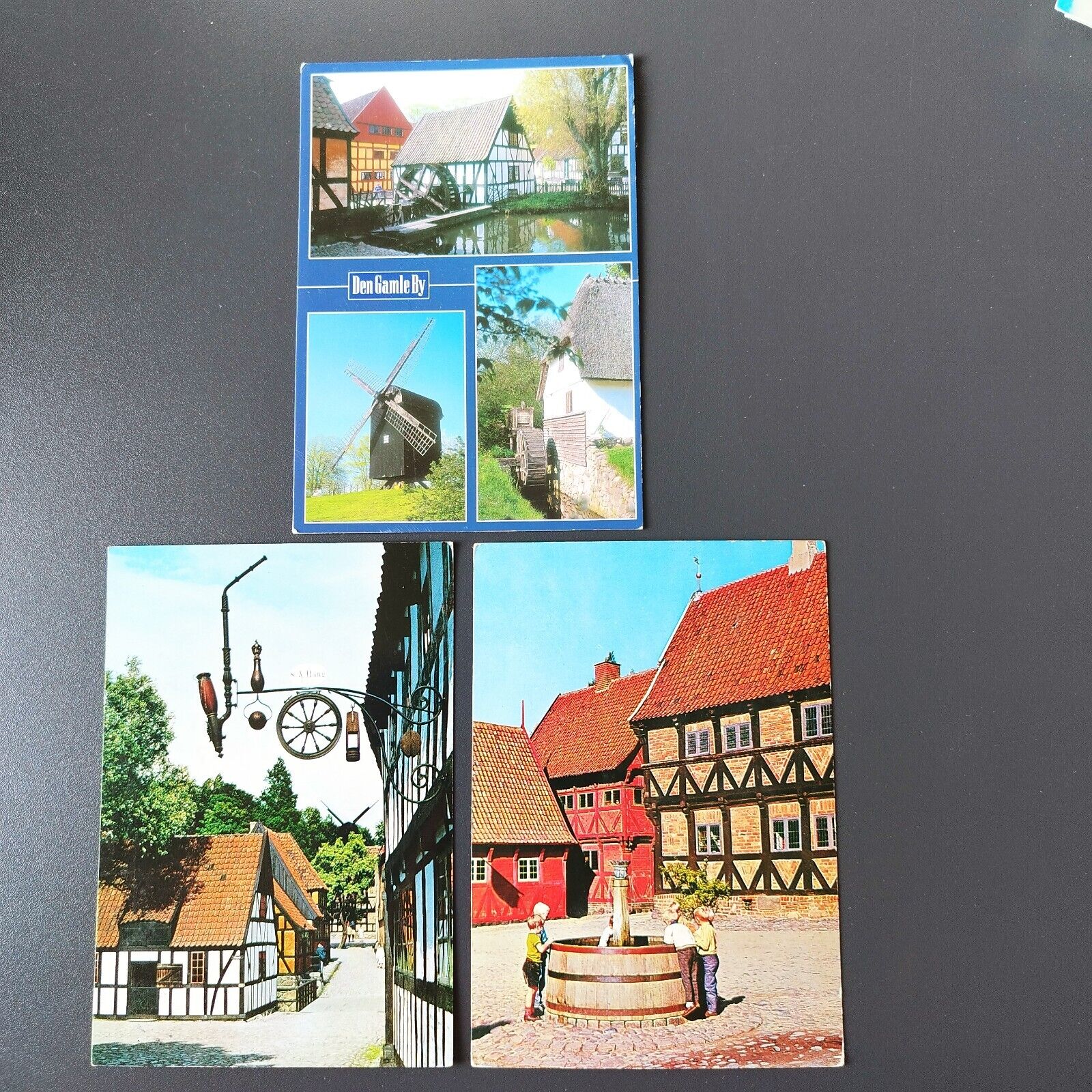 Vintage postcards Denmark Aarhus "The Old Town " ( Den Gamle By ) Museum