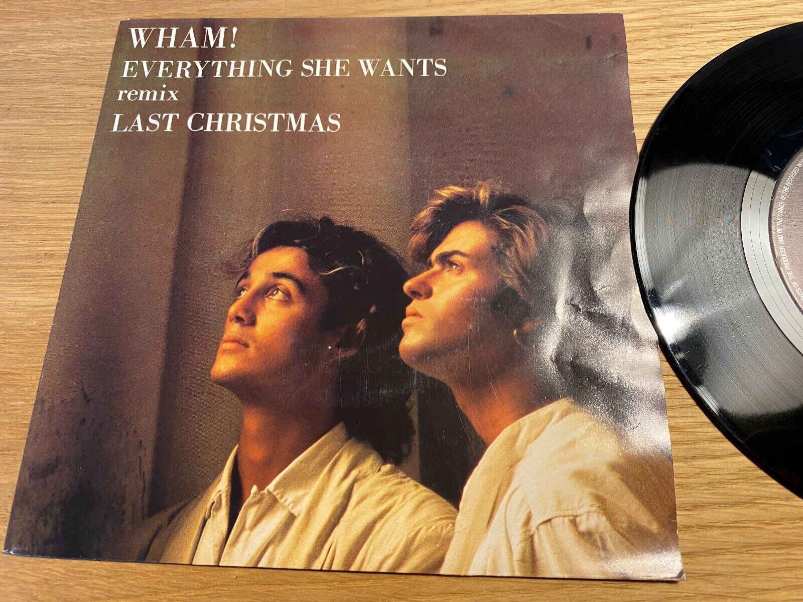 WHAM!/GEORGE MICHAEL "EVERYTHING SHE WANTS/LAST CHRISTMAS" 1984 EPIC RECORDS NL*