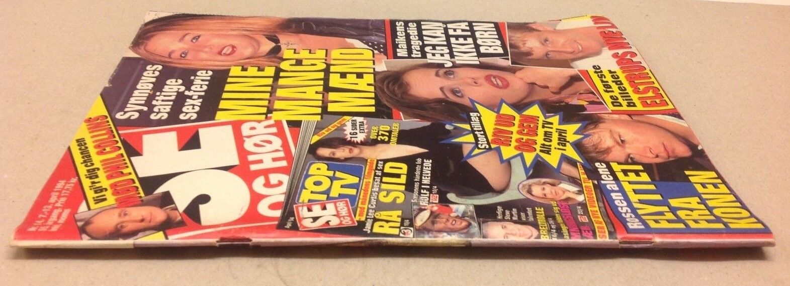 Jamie Lee Curtis Loves Sex +Cher Back Cover Danish Magazine 1994 "Se og Hoer"