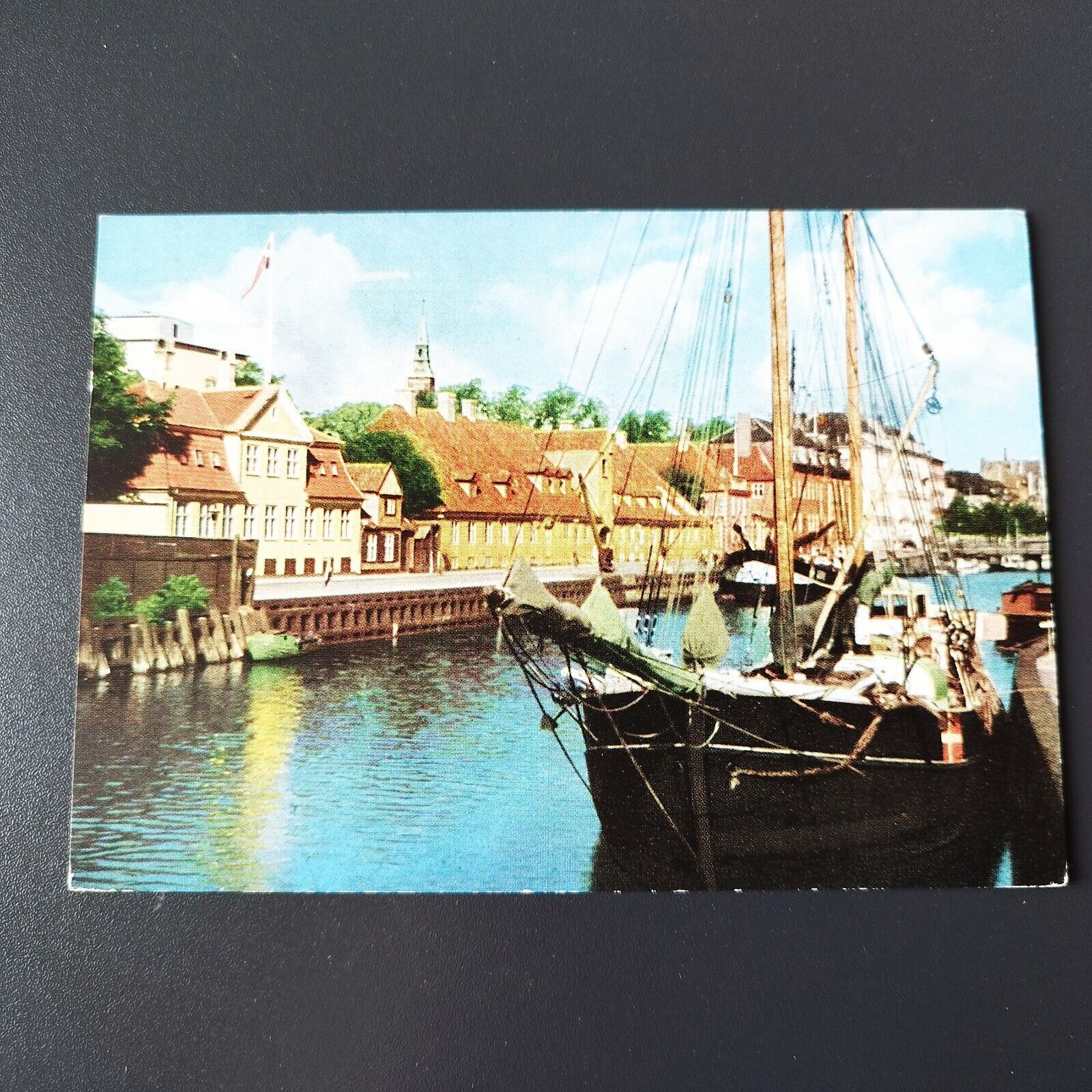 Vintage postcardDenmark CopenhagenFrederiksholm canal