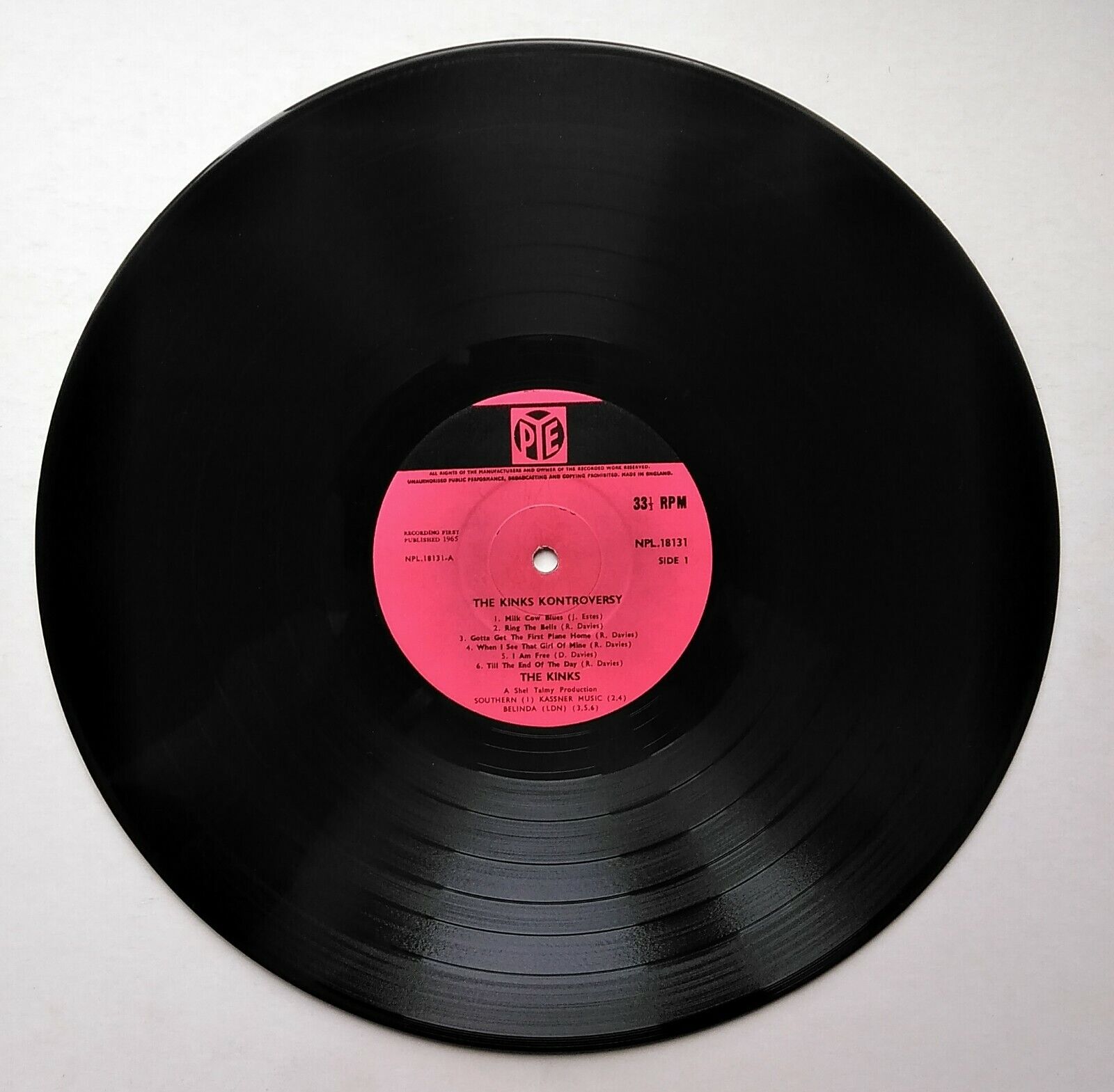 Kinks  :  Kontroversy MONO (red PYE label)