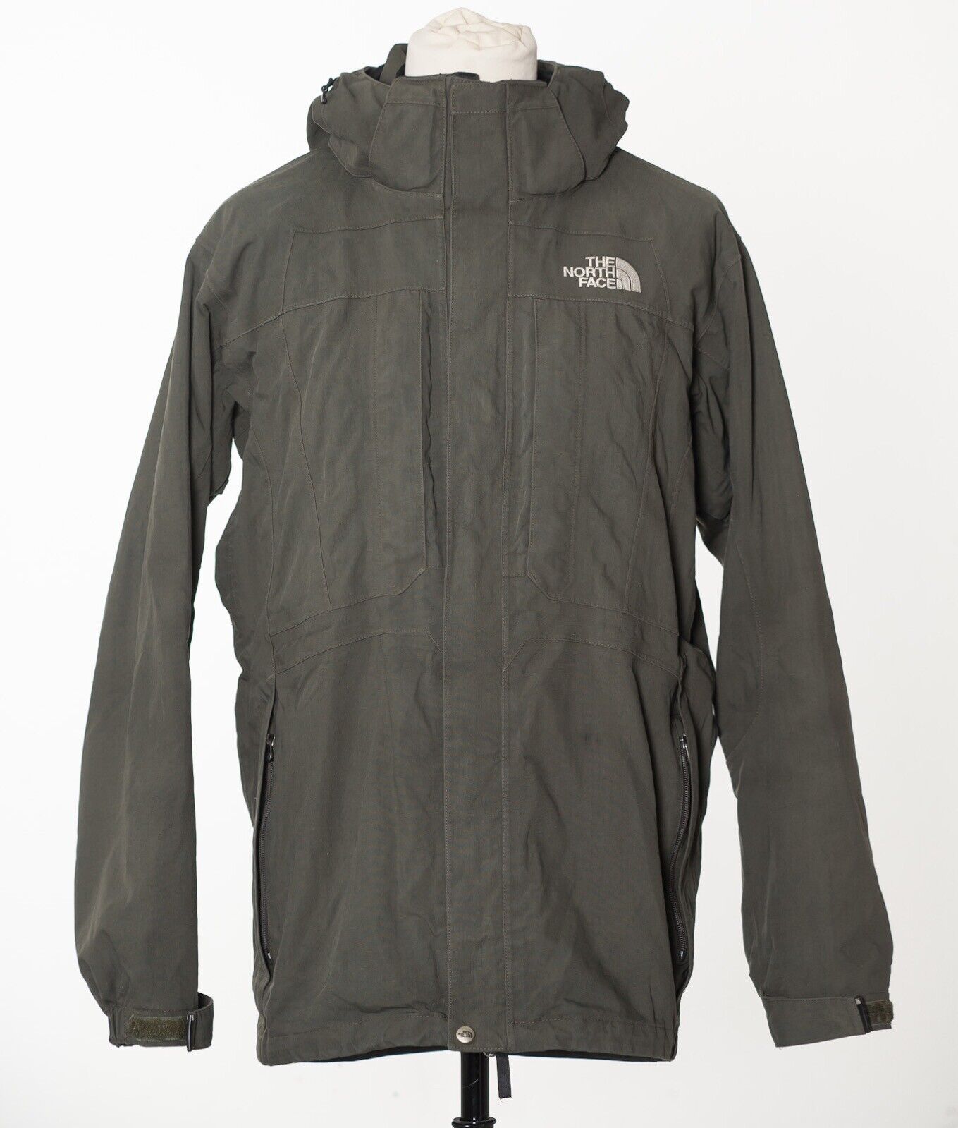 THE NORTH FACE Army Green Hooded Outdoor Jacket Size M