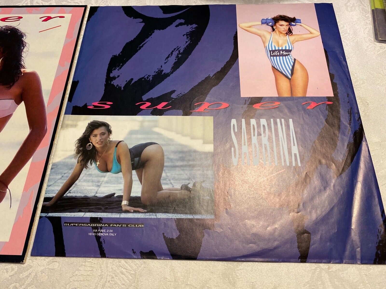 SABRINA "SUPER SABRINA" 1988 12" VINYL LP MEGA RECORDS NCB 33 RPM 8 SONGS SEXY**