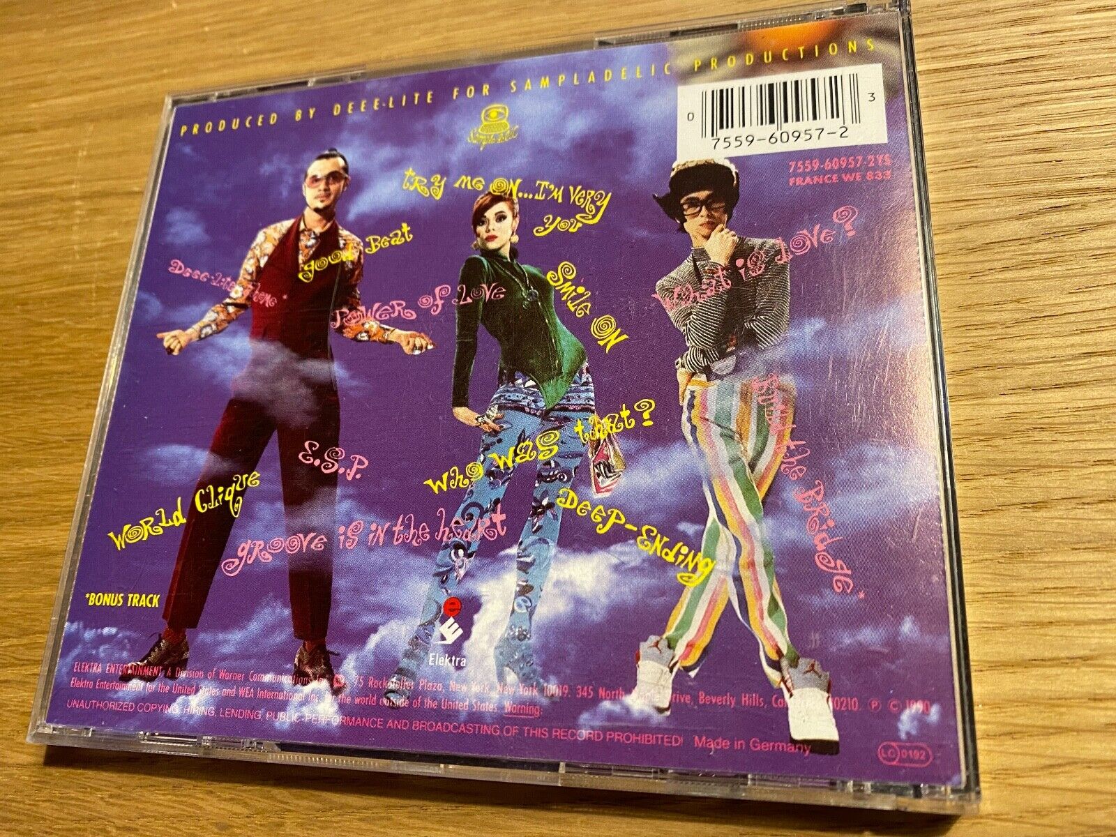 DEEE-LITE "WORLD CLIQUE" 1990 DEBUT CD ALBUM 12 TRACK GERMAN PRESSING ELEKTRA CD