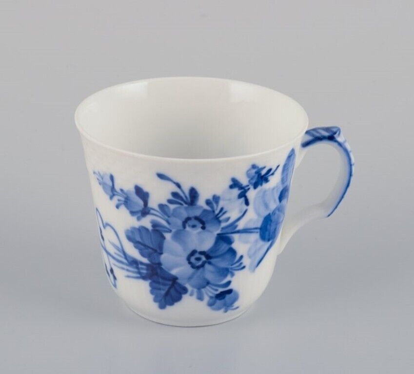 Royal Copenhagen Blue Flower Curved Set of six coffee cups with saucers