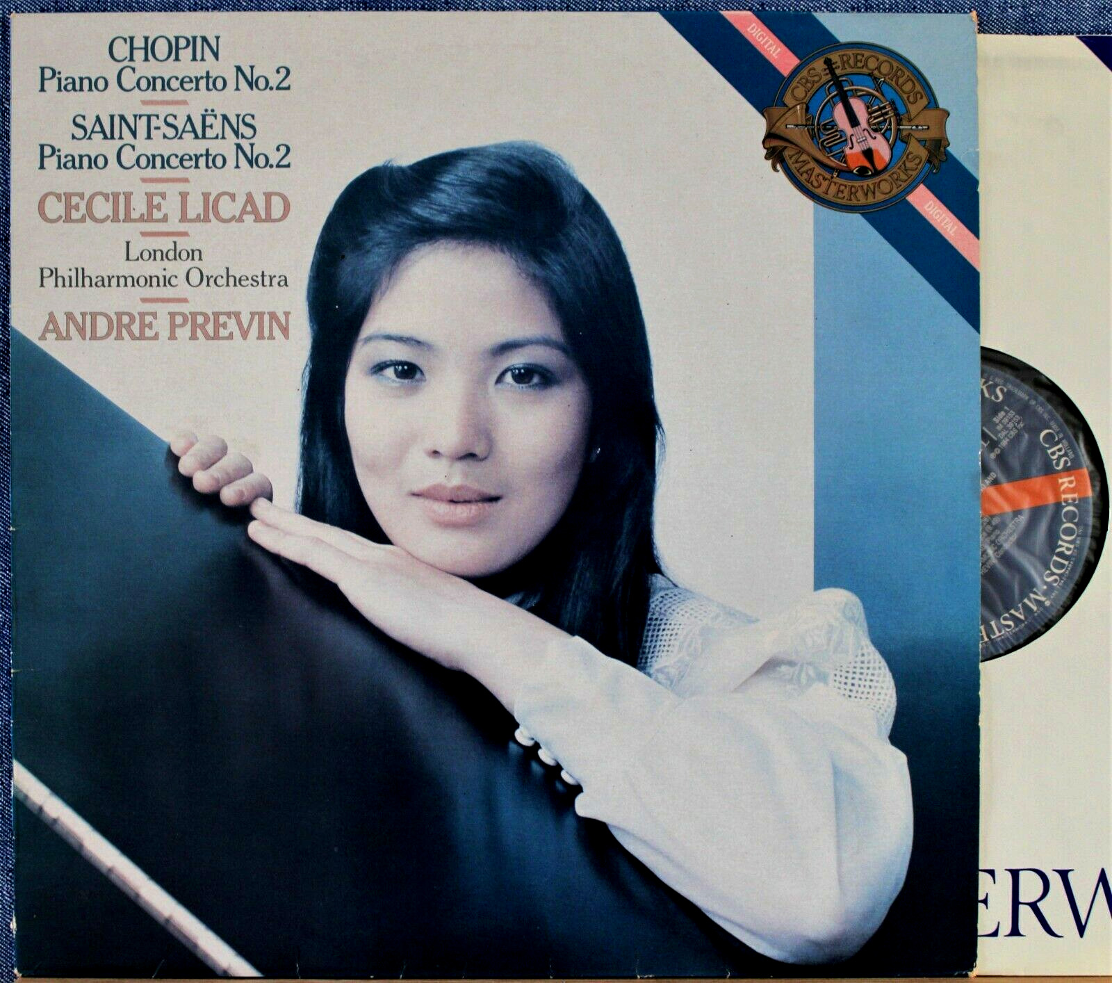 Licad; Previn Chopin + Saint-Saëns (Piano concertos): CBS IM 39153 dig NM