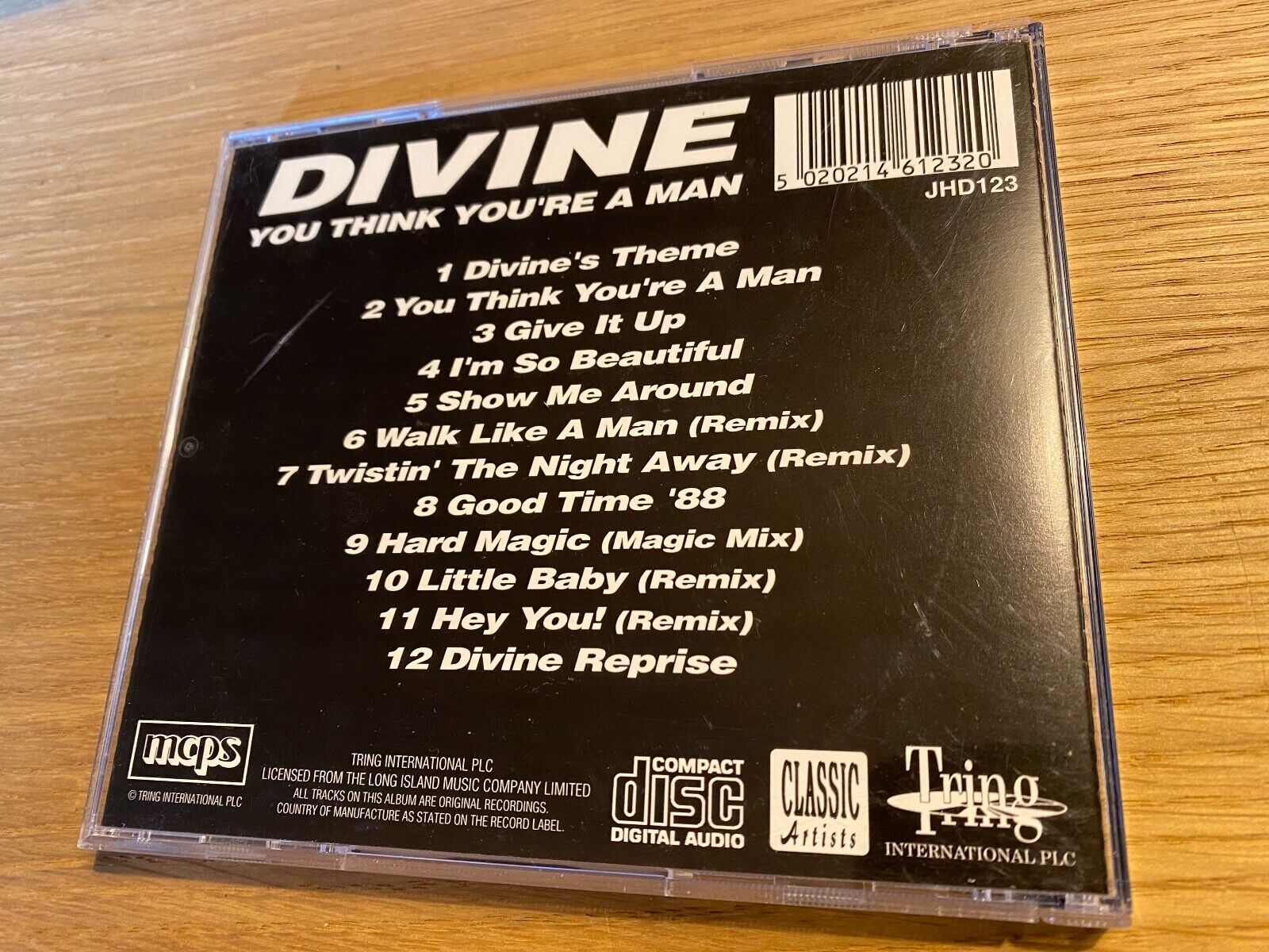 DIVINE "YOU THINK YOU´RE A MAN" CD ALBUM 12 TRACK CLASSIC ARTISTS TRING UK PRESS