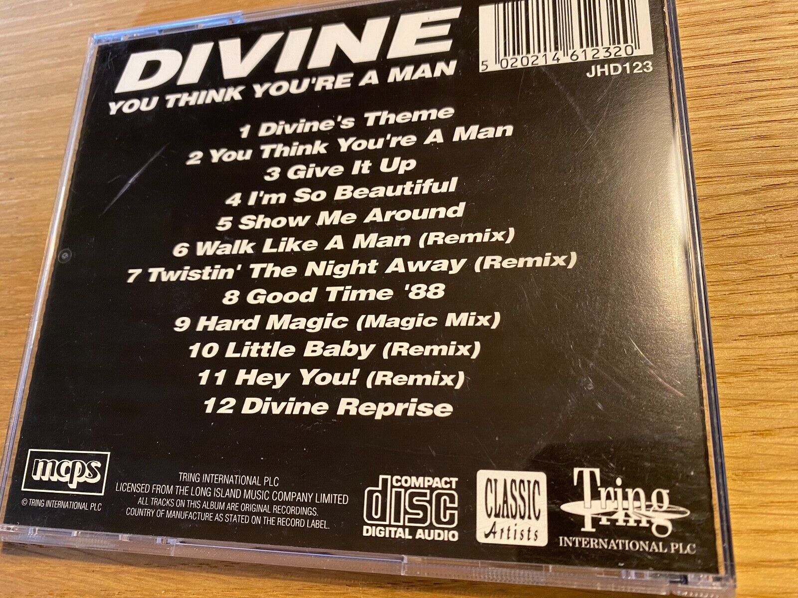 DIVINE "YOU THINK YOU´RE A MAN" CD ALBUM 12 TRACK CLASSIC ARTISTS TRING UK PRESS