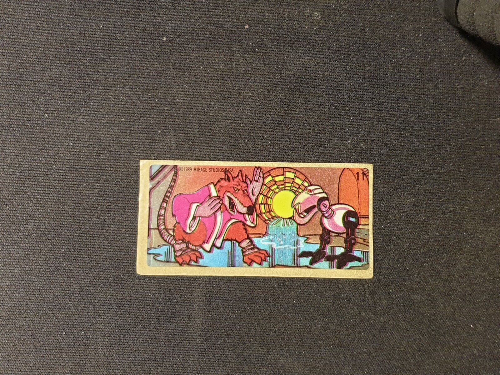 1989 TEENAGE MUTANT NINJA TURTLES Mirage Studios BUBBLE GUM Sticker No 11