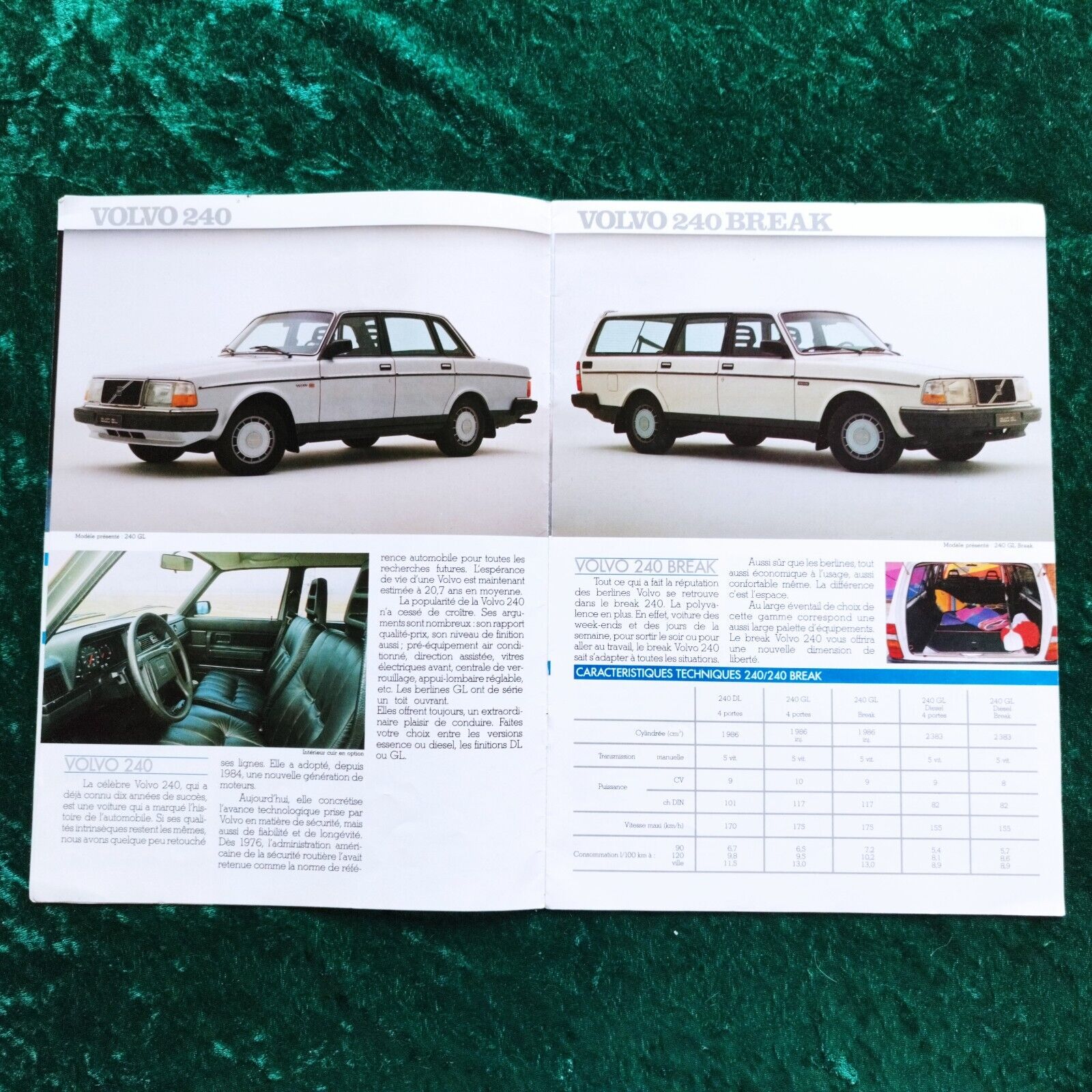 VOLVO brochure / Catalog France 1986