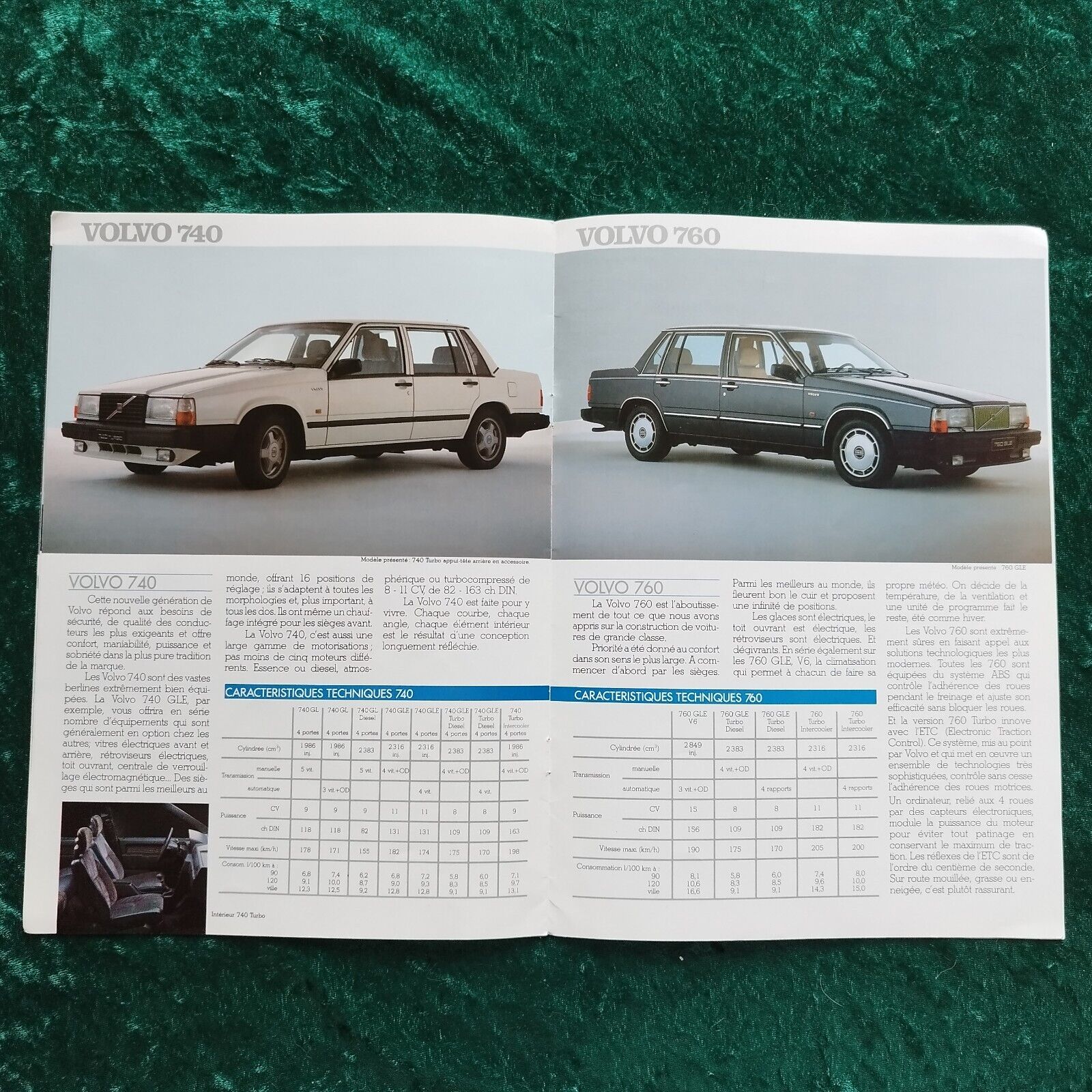 VOLVO brochure / Catalog France 1986