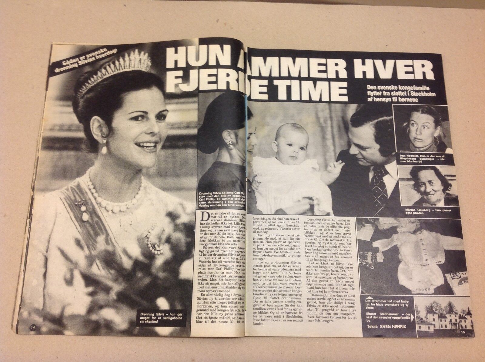 Queen Silvia of Sweden Princess Victoria Vtg Danish Magazine 1979 "Se og Hoer"