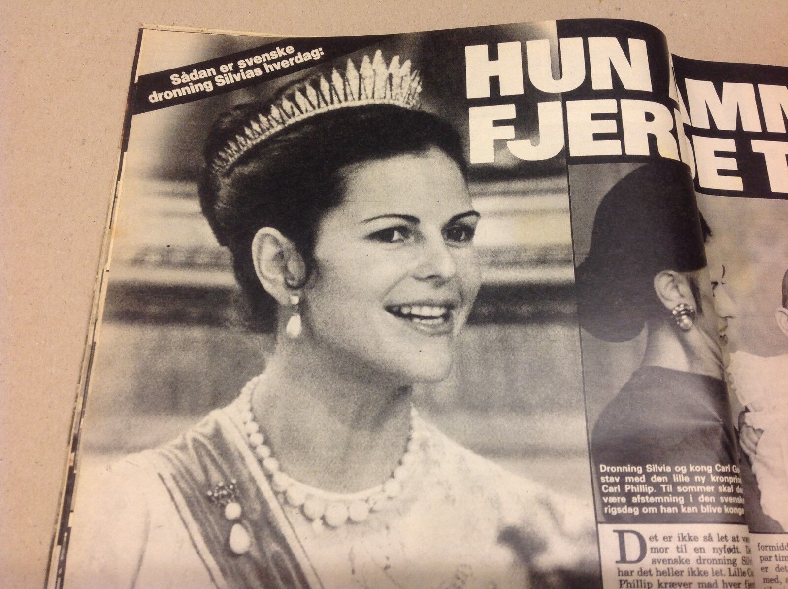 Queen Silvia of Sweden Princess Victoria Vtg Danish Magazine 1979 "Se og Hoer"