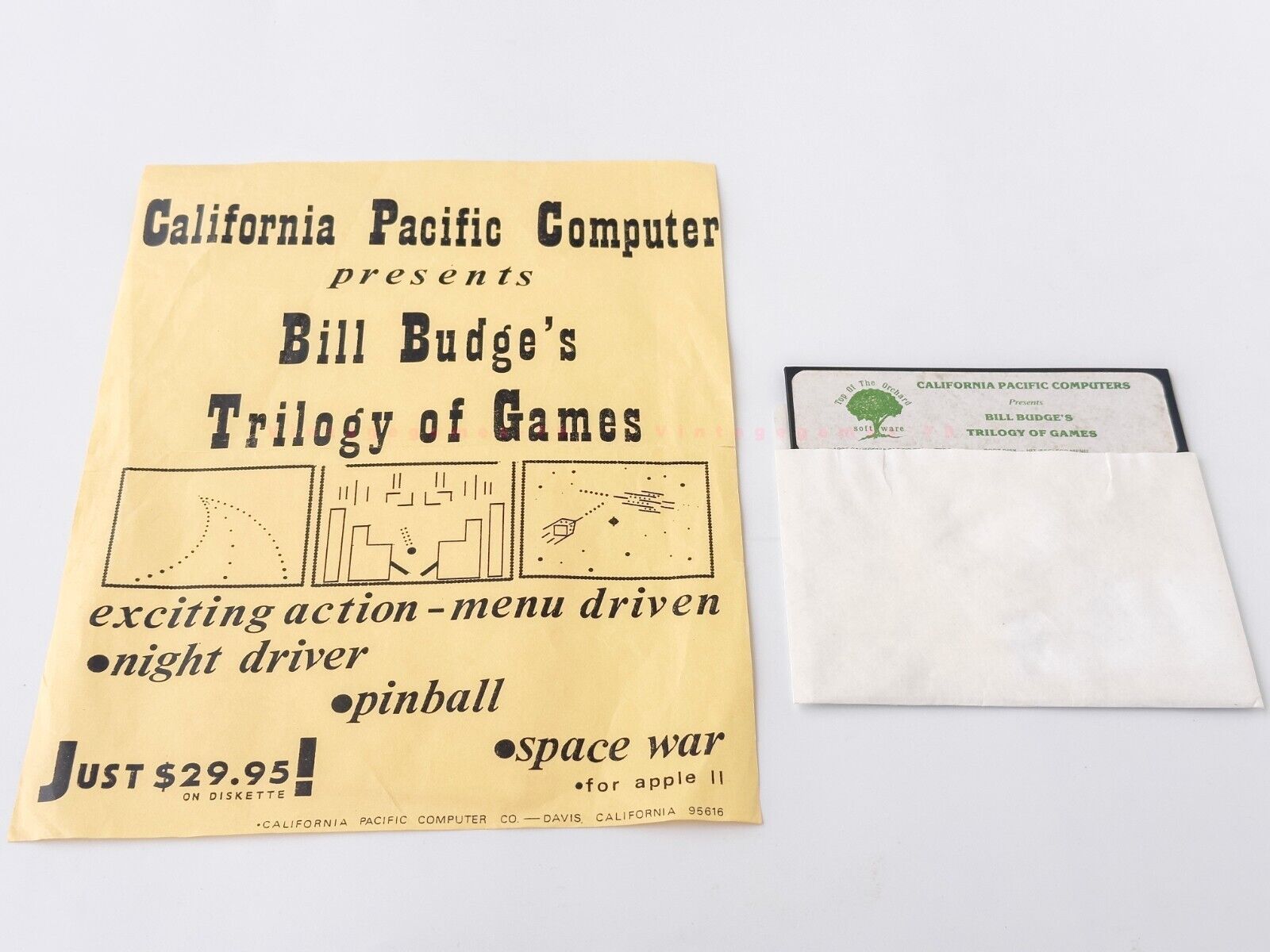 Bill Budge's Trilogy of Gam  - California Pacific Computer Co. - 1980 / Apple II