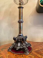 Antique German Brass Metal Baroque Style Kerosene Oil Lamp 20' Matador Brenner