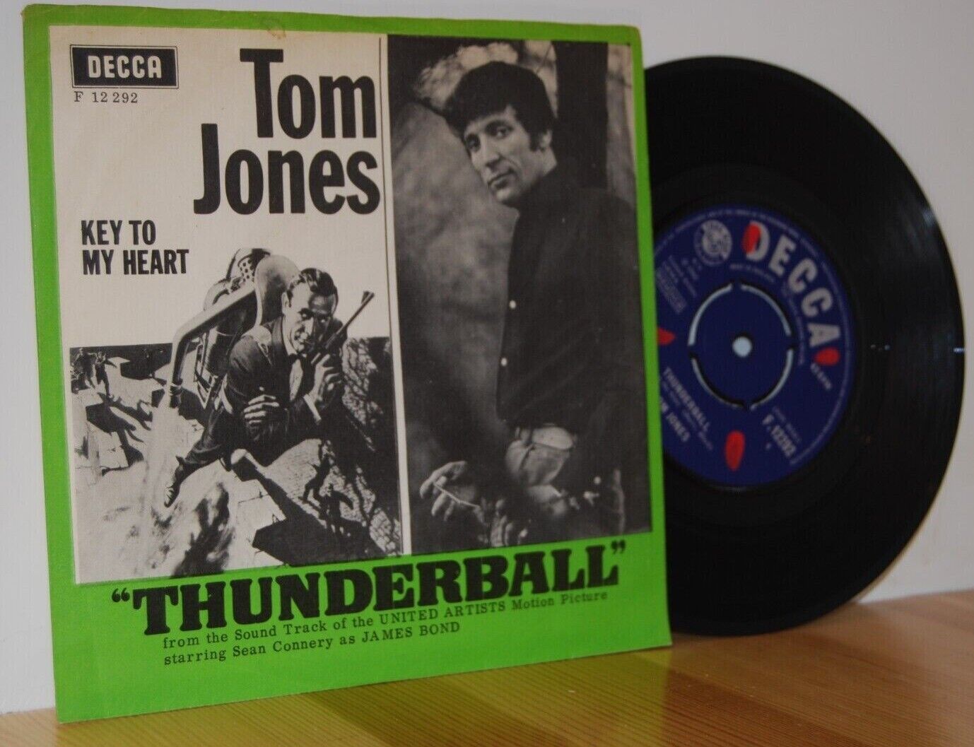 TOM JONES Thunderball RARE PS Picture Sleeve